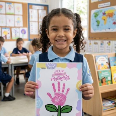 Atividade mãozinha - Dia das Mulheres